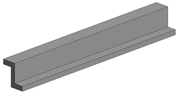 Evergreen 00753 Z-Profil, 35 cm lang, Höhe 2,5 mm, Dicke 0,45 mm, 4 Stück, Länge 350 mm