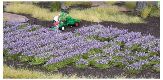 Noch 07136 Lavendel in Büscheln und Streifen.