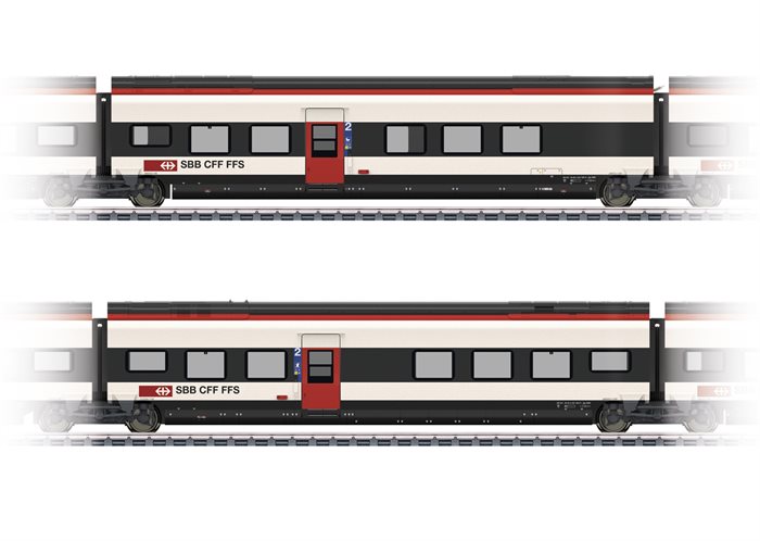 Märklin 43462 Ergänzungswagen-Set 2 zum RABe 501 Giruno, kommende neuigkeiten 2023