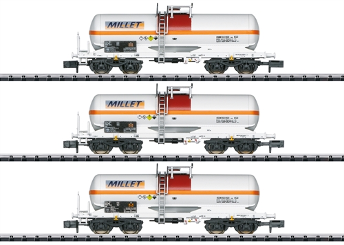 Minitrix 18266 Kesselwagen-Set „Millet“, Epoche VI, KOMMT NEU 2024