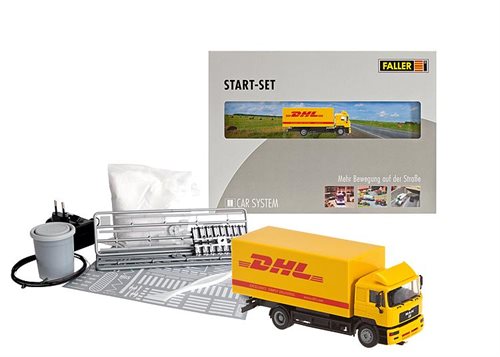 Faller 161607 Car-System Startset mit DHL-Transporter, H0