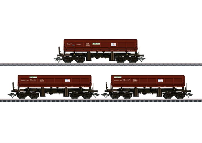 Märklin 48456 Wagenset bestehend aus drei Seitenkippwagen, FAS 680, geleast von Railpro, Niederlande, Ep. VI H0