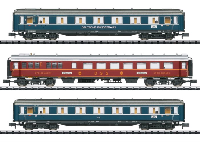 Minitrix 18259 Schnellzugwagen-Set "F 41 Senator" 