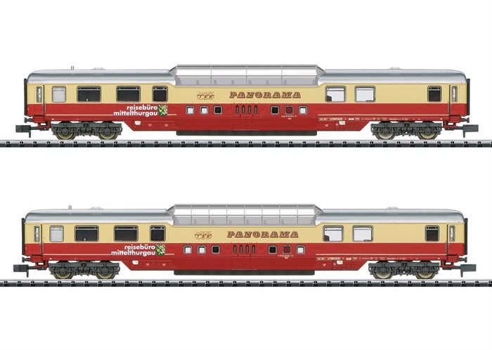 Minitrix 18712 Panoramawagen-Set „Sonder-TEE“ kommende Neuigkeiten 2023