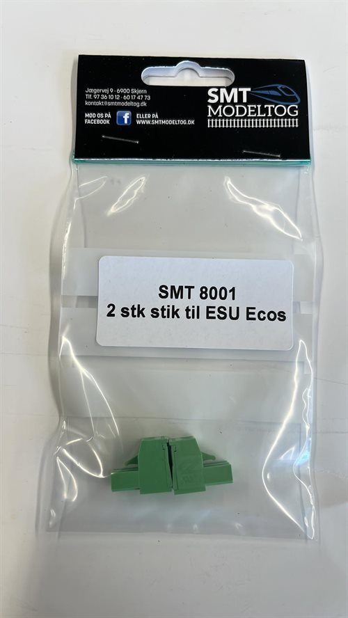 SMT 8001 2-poliger Stecker für ESU EcoS, 2 Stk