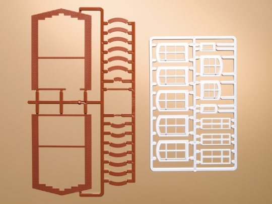 Auhagen 41615 Fensterrahmen und Fenster, H0