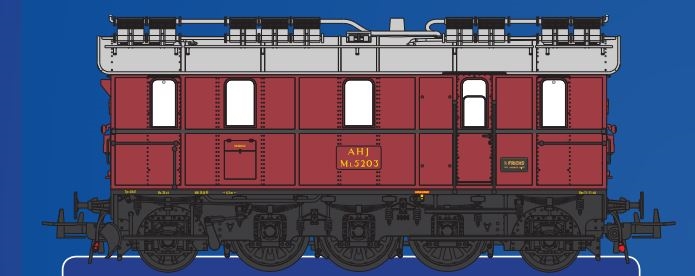 Heljan 42042 Frichs Firkant Aalborg Hadsund Eisenbahn AHJ ML 5203, IIIc, AC, KOMMT NEU 2025