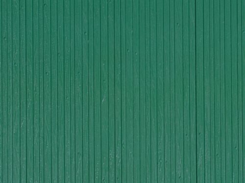 Auhagen 52419 Dekoteller, Kunststoff, Brettwand, grün, Größe 100 x 200 mm H0/TT