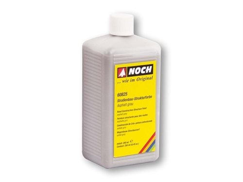 Noch 60825 Straßenfarbe, Asphaltgrau, 250 ml, G, O, H0, TT, N, Z