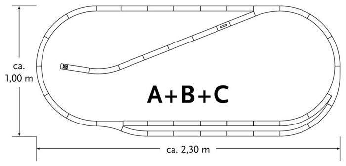 Roco 61102 Schienenset C