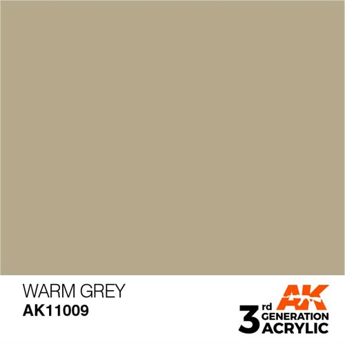 AK11009 Acrylfarbe, 17 ml, warmes Grau - Standard