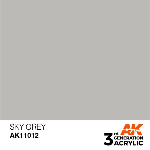 AK11012 Acrylfarbe, 17 ml, Himmelgrau - Standard