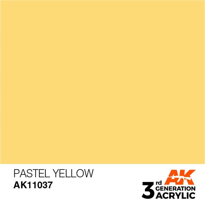 AK11037 Acrylfarbe, 17 ml, Pastellgelb - Pastell