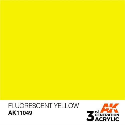 AK11049 Acrylfarbe, 17 ml, fluoreszierendes Gelb – Standard