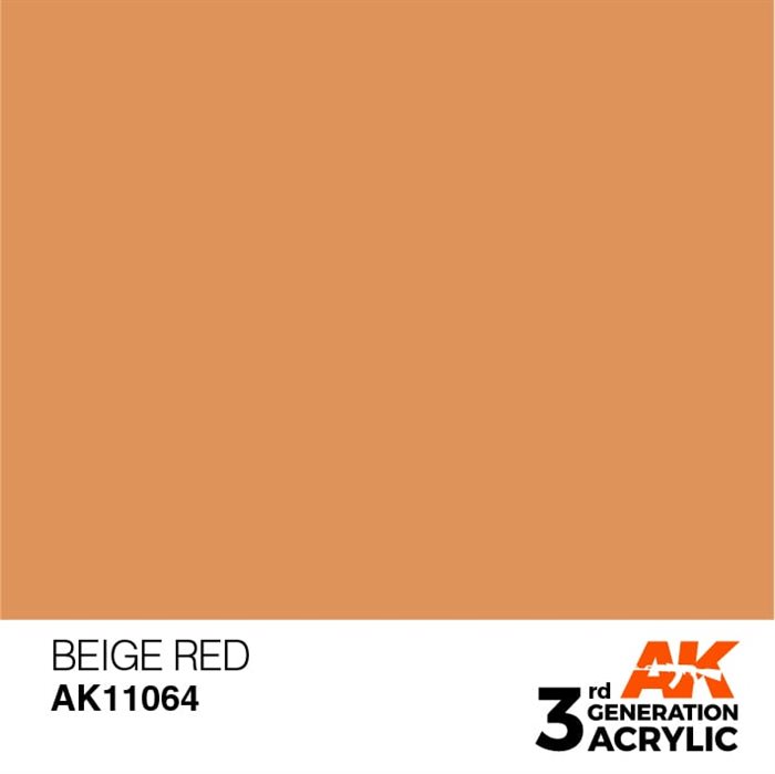 AK11064 Acrylfarbe, 17 ml, Beigerot - Standard