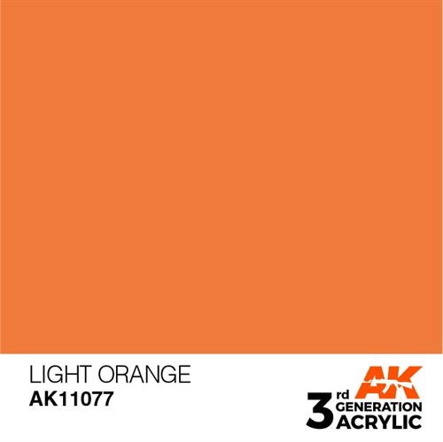 AK11077 Acrylfarbe, 17 ml, hellorange - Standard