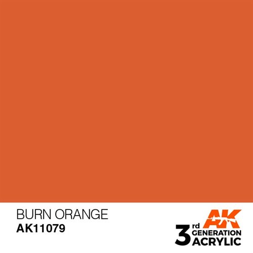 AK11079 Acrylfarbe, 17 ml, Brennorange – Standard