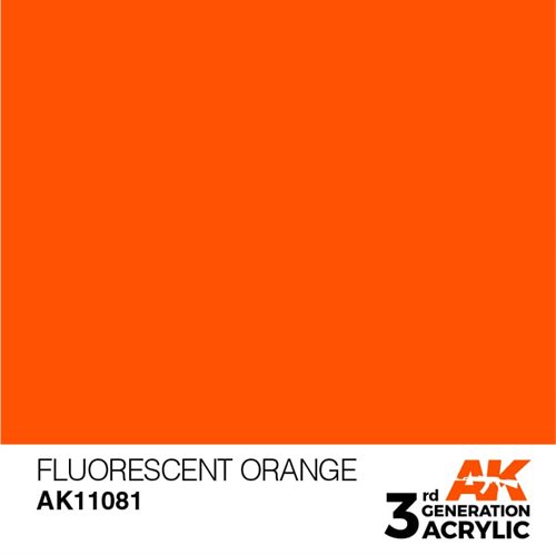 AK11081 Acrylfarbe, 17 ml, fluoreszierendes Orange – Standard