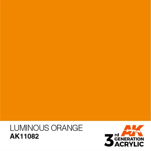 AK11082 Acrylfarbe, 17 ml, leuchtendes Orange - Standard