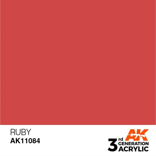 AK11084 Acrylfarbe, 17 ml, Rubin – Standard