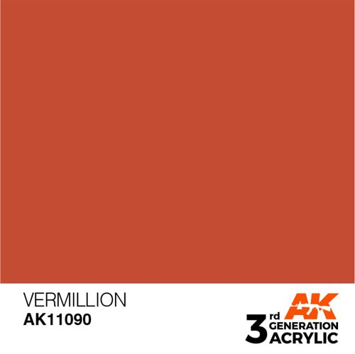 AK11090 Acrylfarbe, 17 ml, Zinnober-Standard