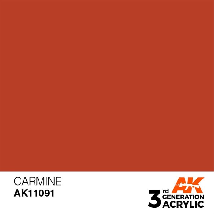 AK11091 Acrylfarbe, 17 ml, Karmin - Standard