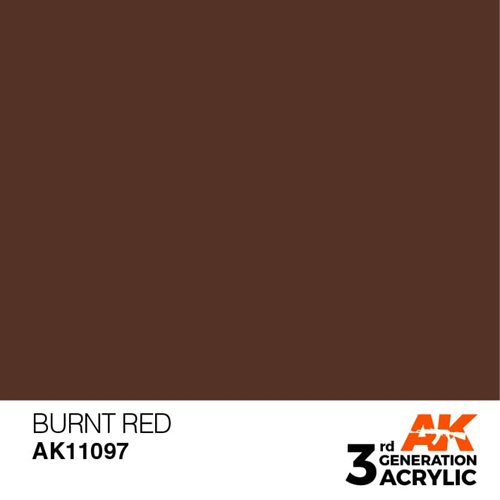 AK11097 AK11096 Acrylfarbe, 17 ml, gebranntes Rot – Standard