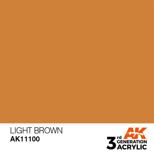 AK11100 Acrylfarbe, 17 ml, hellbraun - Standard