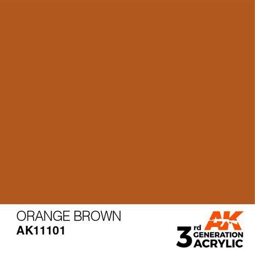 AK11101 Acrylfarbe, 17 ml, Orangebraun - Standard