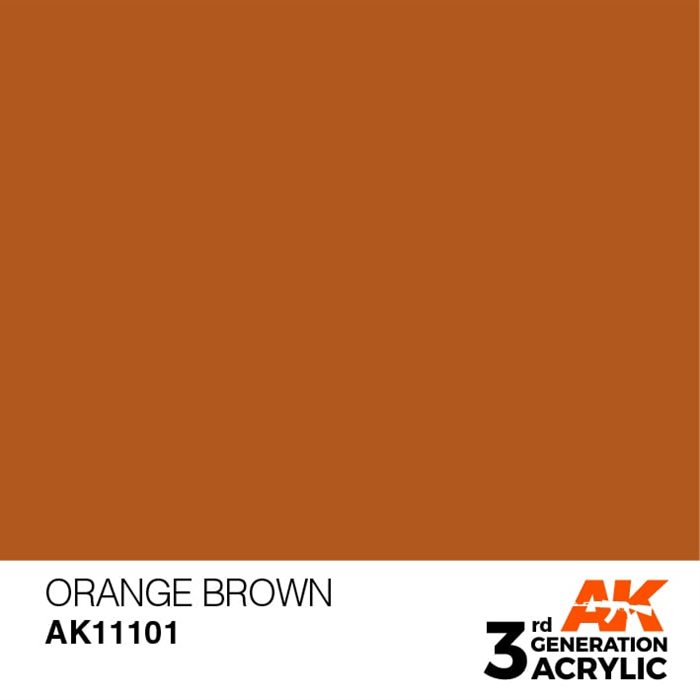 AK11101 Acrylfarbe, 17 ml, Orangebraun - Standard