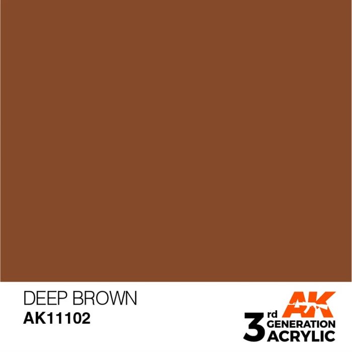 AK11102 Acrylfarbe, 17 ml, tiefbraun - intensiv