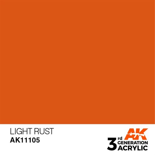 AK11105 Acrylfarbe, 17 ml, heller Rost – Standard