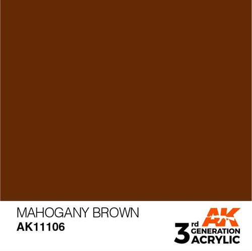 AK11106 Acrylfarbe, 17 ml, Mahagonibraun - Standard