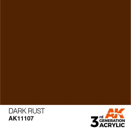 AK11107 Acrylfarbe, 17 ml, dunkler Rost – Standard