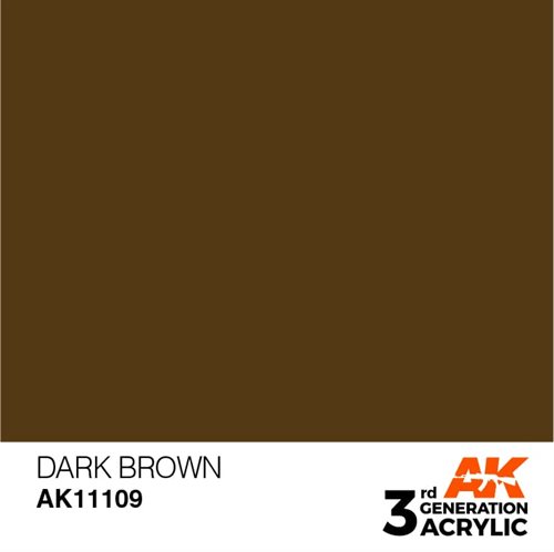 AK11109 Acrylfarbe, 17 ml, dunkelbraun - Standard