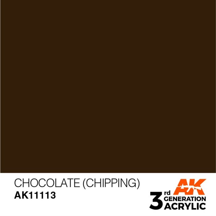 AK11113 Acrylfarbe, 17 ml, Schokolade (Chipping) – Standard