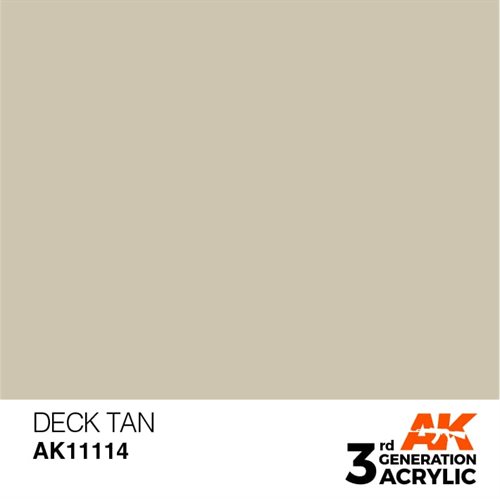 AK11114 Acrylfarbe, 17 ml, Deck Tan – Standard