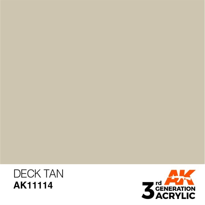 AK11114 Acrylfarbe, 17 ml, Deck Tan – Standard