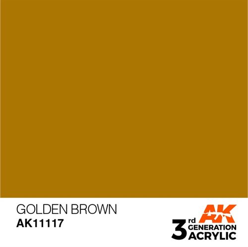 AK11117 Acrylfarbe, 17 ml, goldbraun - Standard