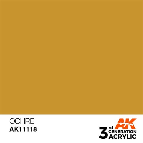 AK11118 Acrylfarbe, 17 ml, Ocker - Standard