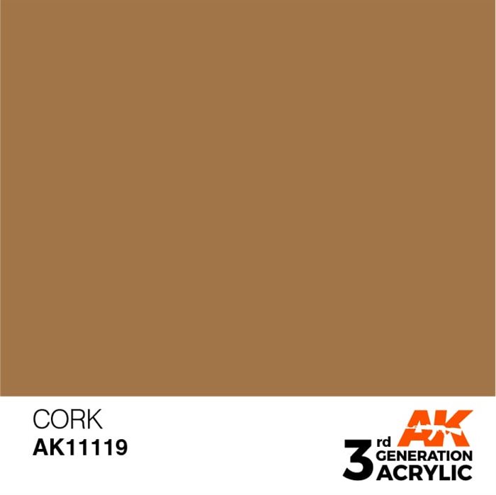 AK11119 Acrylfarbe, 17 ml, Kork - Standard