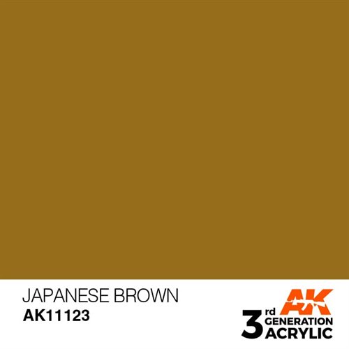 AK11123 Acrylfarbe, 17 ml, japanisches Braun - Standard