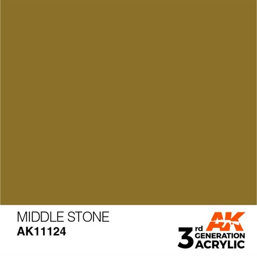 AK11124 Acrylfarbe, 17 ml, Mittelstein - Standard