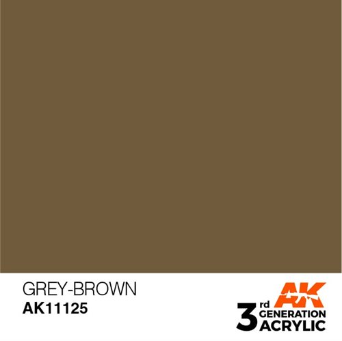 AK11125 Acrylfarbe, 17 ml, Graubraun - Standard