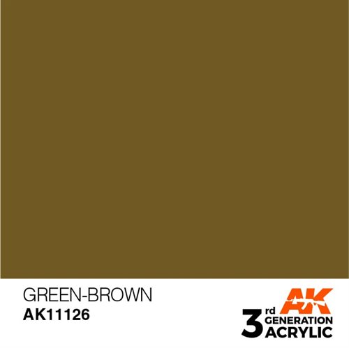 AK11126 Acrylfarbe, 17 ml, grünbraun - Standard