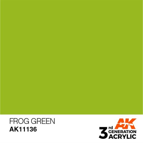 AK11136 Acrylfarbe, 17 ml, Froschgrün - Standard