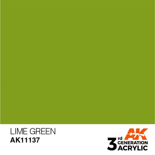 AK11137 Acrylfarbe, 17 ml, Limettengrün - Standard