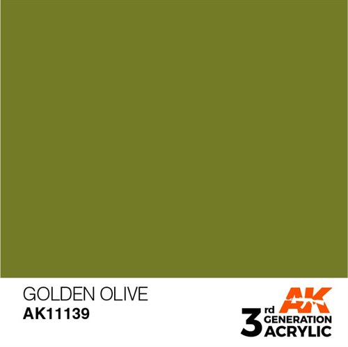 AK11139 Acrylfarbe, 17 ml, goldenes Oliv – Standard