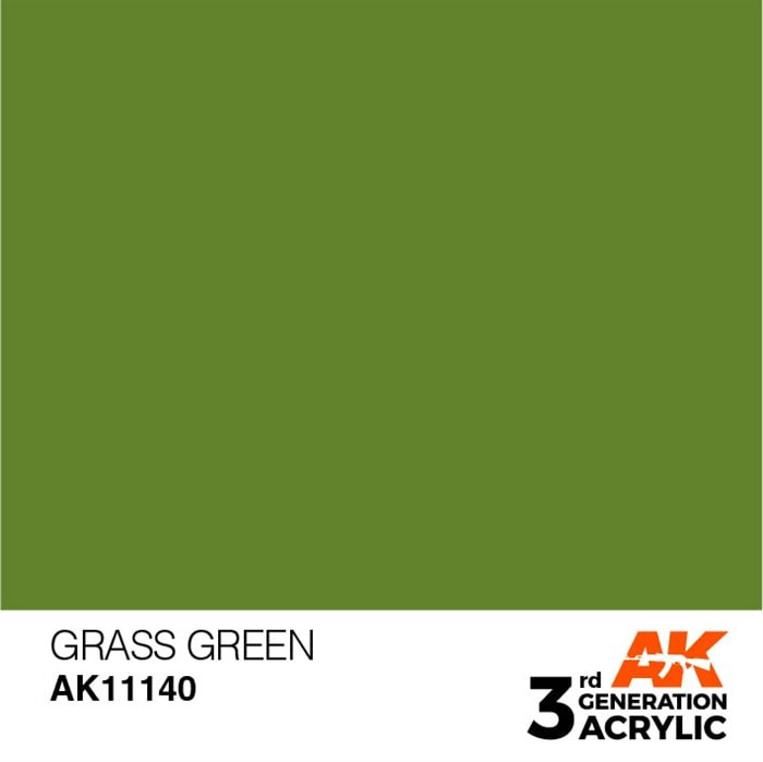 AK11140 Acrylfarbe, 17 ml, grasgrün - Standard