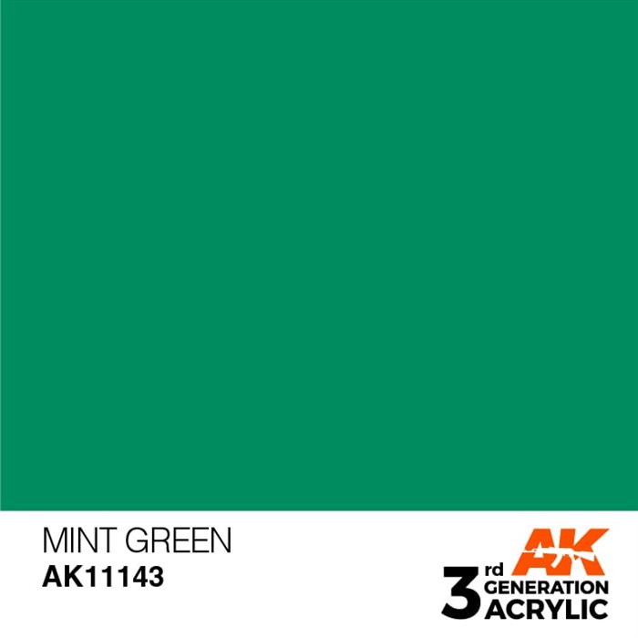 AK11143 Acrylfarbe, 17 ml, Mintgrün - Standard